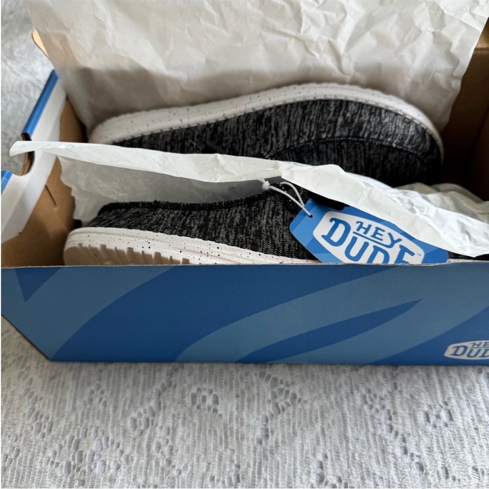 Hey Dude Men's Charcoal Gray Shoes